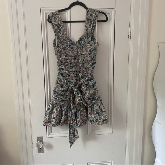 French Connection Floral Print Mini Sun Dress - Picture 7 of 8